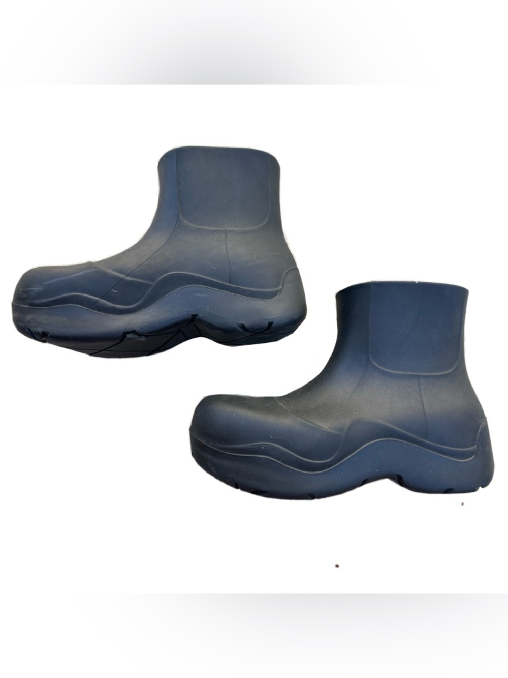 Slip-On Waterproof Rubber Clogs - Black